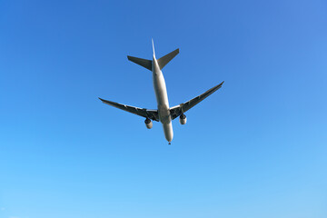 飛行機　青空