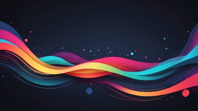 colorful digital data stream technology abstract background digital artwork