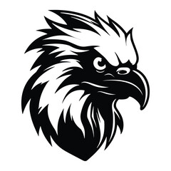 Fototapeta premium Eagle Head Logo Line Art Vector Illustration 