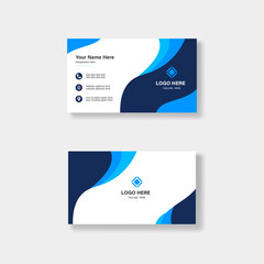 
Double-sided business card template, creative and modern. Vector illustration.