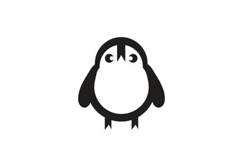 Penguin logo design animal brand bird, Vector design Concept