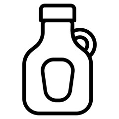 Syrup Line Icon Illustration