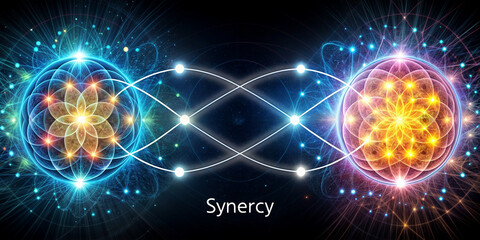 Fototapeta premium synergy, interaction, participation, energy, vibration,
