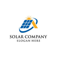 A VERY SIMPLE AND MODERN SOLAR POWER COMPANY CONCEPT