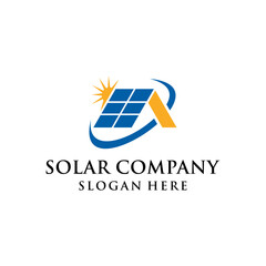 A VERY SIMPLE AND MODERN SOLAR POWER COMPANY CONCEPT
