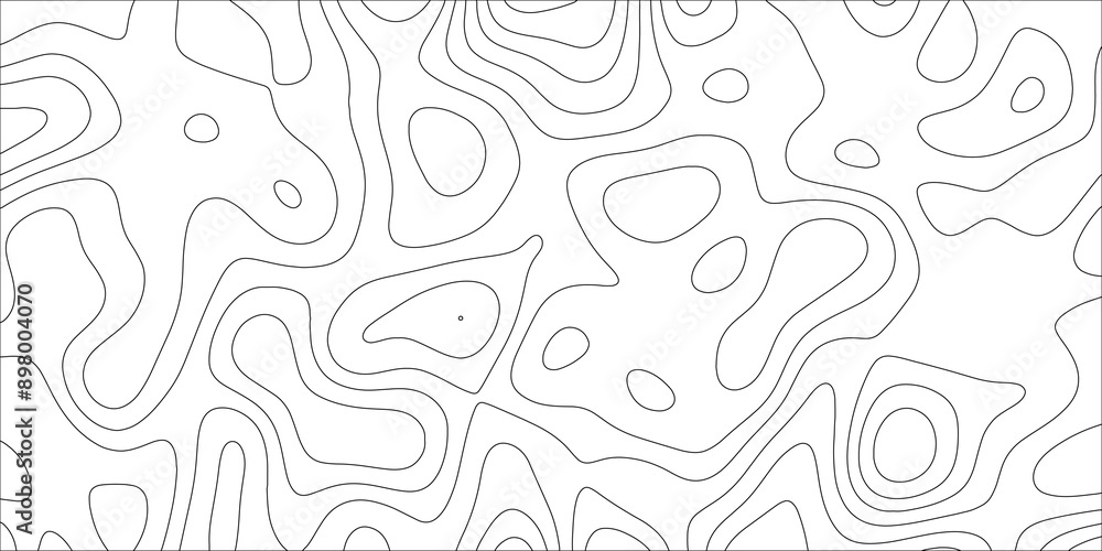 Fototapete abstract background with waves geographic mountain relief. wave curve lines banner background design