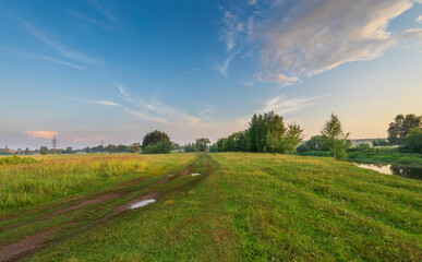 landscape in the morning