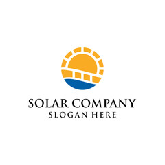 A VERY SIMPLE AND MODERN SOLAR POWER COMPANY CONCEPT