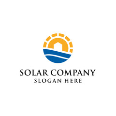 A VERY SIMPLE AND MODERN SOLAR POWER COMPANY CONCEPT