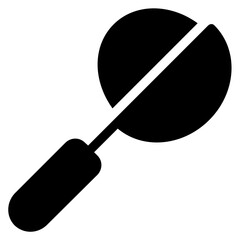 Scoop Solid Icon Illustration