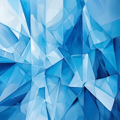 Obraz premium Abstract Blue Geometric Pattern
