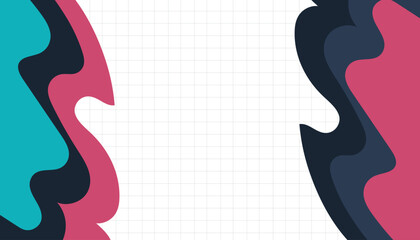 Geometric wave colorful background for your Business Template Resource