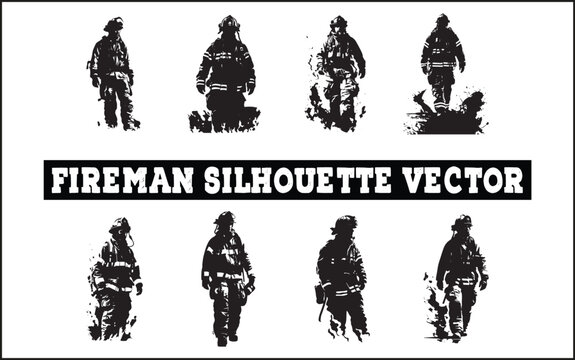 Fireman gesture silhouette. Good use for symbol, logo, web icon, mascot, sign, or any design you want. accident, emblem, emergency, firefighters, extinguishing, emergency exit, lifestyles, protective 