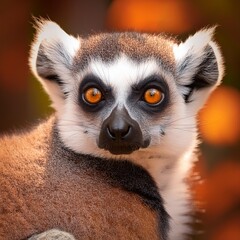 Obraz premium lemur primate animal, AI generated