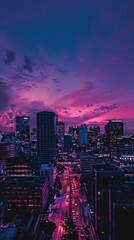 Fototapeta premium Cityscape at Dusk