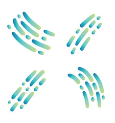 Gradient Abstract Colorful Shape blend of vibrant colors in a modern geometric design