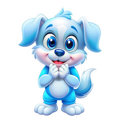 Obraz premium Happy cartoon animals including a cute rabbit, bear, and elephant