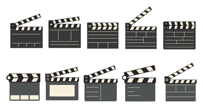Movie Clipper Illustration Set