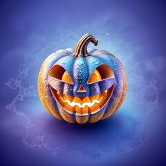 Halloween symbol smiling pumpkin