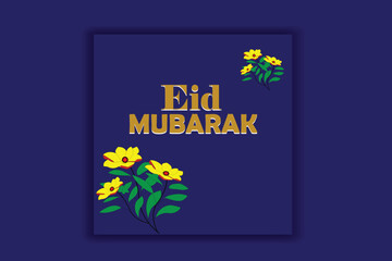 Web Gradient eid al-fitr greeting card template