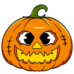 Halloween pumpkins face