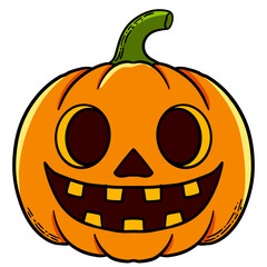 Halloween pumpkins face