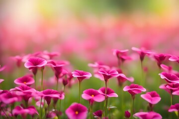 Million bells flower bokeh background, AI Generated