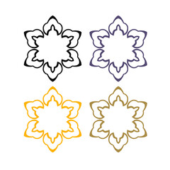 WELLNESS AYURVEDA SPA MEDICAL RESORT SIGN SYMBOL LOGO ISOLATED ON WHITE