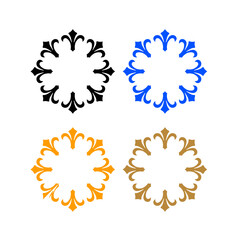 WELLNESS AYURVEDA SPA MEDICAL RESORT SIGN SYMBOL LOGO ISOLATED ON WHITE