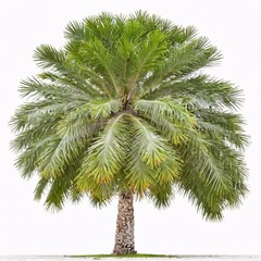 Palm tree isolated on white background