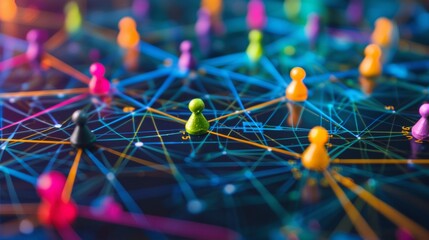 Abstract concept of interconnected social networks, highlighting the power of collective responsibility