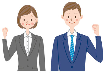 就職活動　新入社員のイラスト　ビジネス