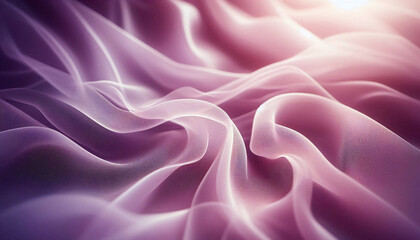 Fototapeta premium Abstract background of a semitransparent silk fabric of lilac color