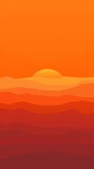 Fototapeta premium Orange gradient background.