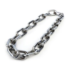 Obraz premium Close-up of a Shiny Metal Chain in a Circular Shape