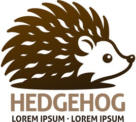 Hedgehog Animal Design Icon Mascot Illustration
