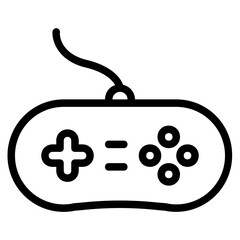 game controller icon in line style