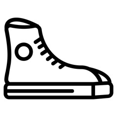 shoes icon in line style