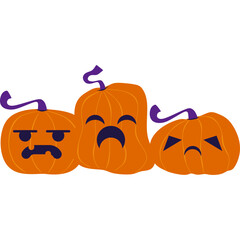 Halloween Pumpkins Illustration