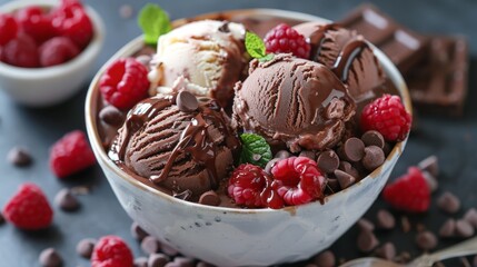 chocolate ice cream social with homemade toppings --ar 16:9 --stylize 250 Job ID: 36fa6d0e-bca5-4f73-aa2a-61714457f27a