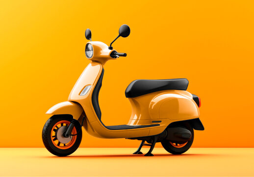 Vehicel Scooter Mockup With Generative AI