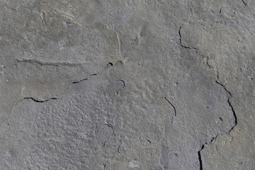 Sea-worn stone texture on a wild coastal beach.