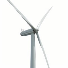 A Wind Turbine Against a White Background