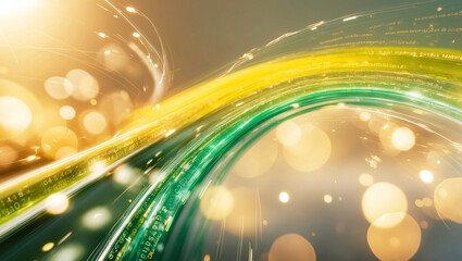 Obraz premium Digital data flow in nearest cyberspace.