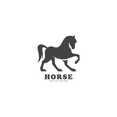 horse logo vector illustration vintage template icon graphic design