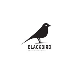 Bird silhouette logo vector template