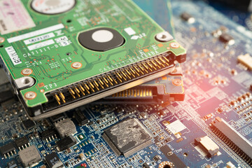 Repairing and upgrade circuit mainboard of notebook, electronic, computer hardware and technology.