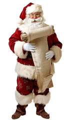 santa claus with christmas gifts