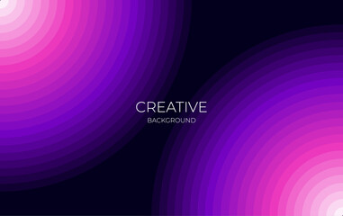 Vibrant abstract background with overlapping concentric circles in shades of purple and pink.