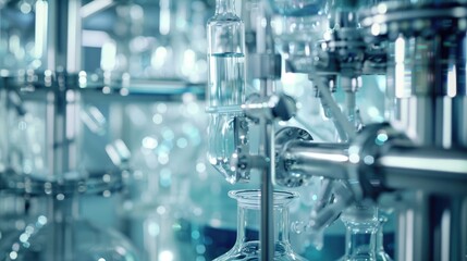 Close-Up of Research Team Working Together on Medical and Pharmaceutical Projects in Modern Facility
